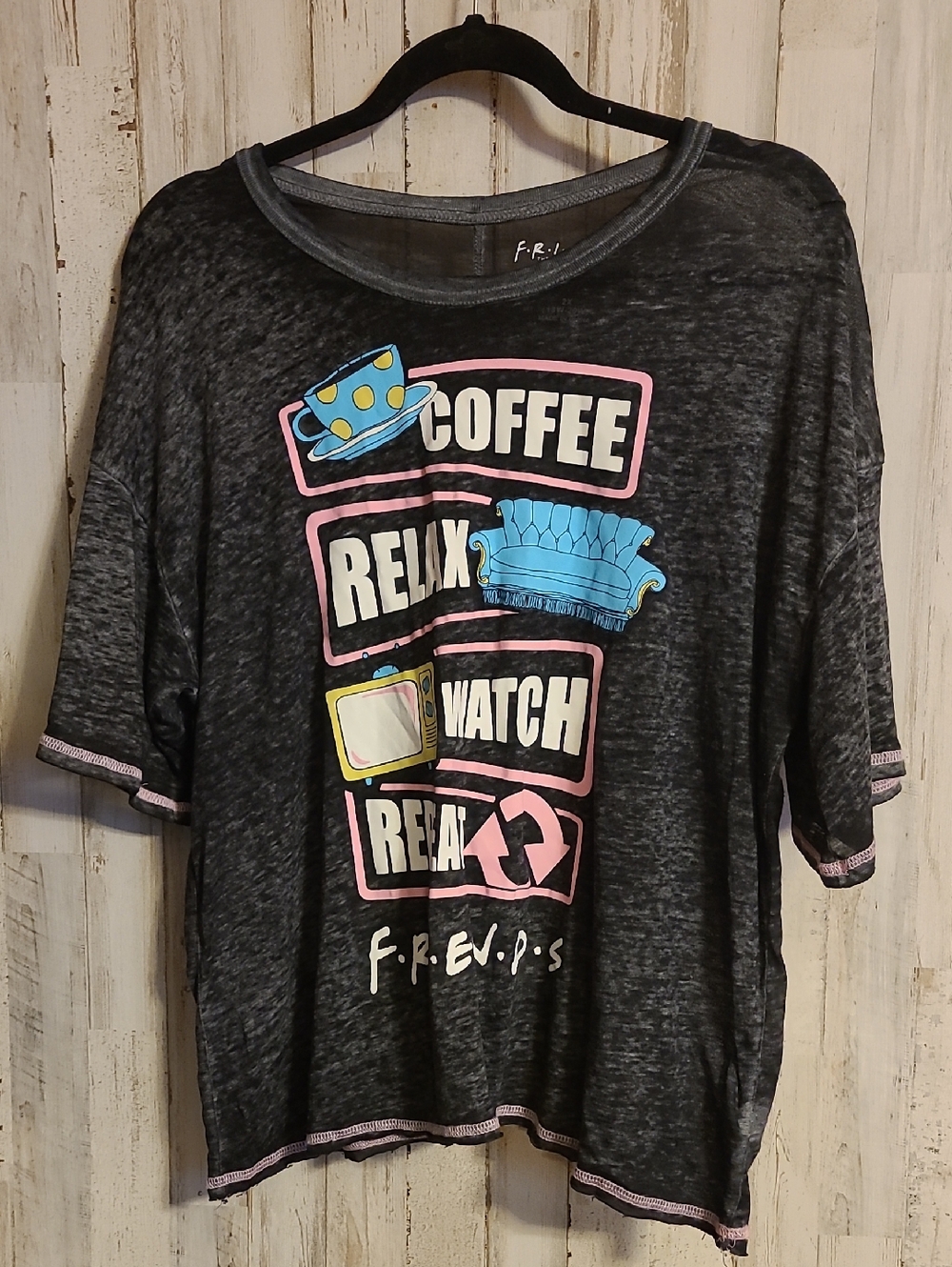 FRIENDS Black and White Logo Tee